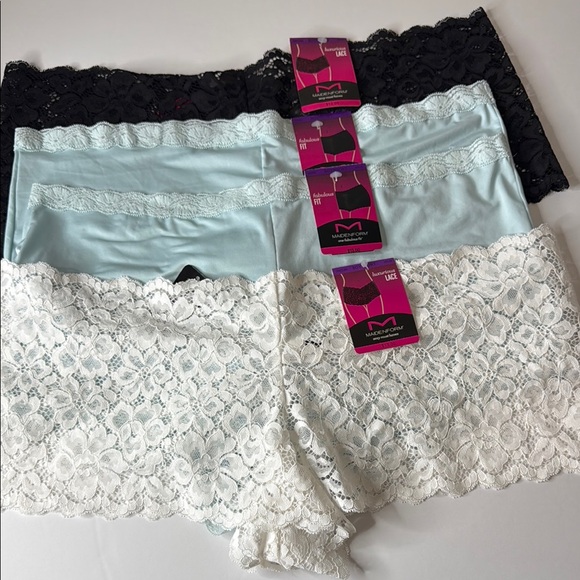 Maidenform Assortment of Boyshorts Panties 4 Pairs - Size XXL / 9 - Picture 1 of 13